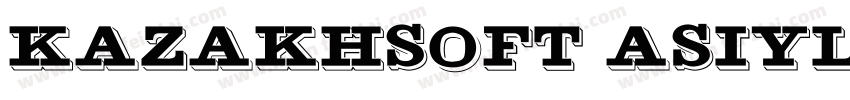 kazakhsoft Asiyla字体转换